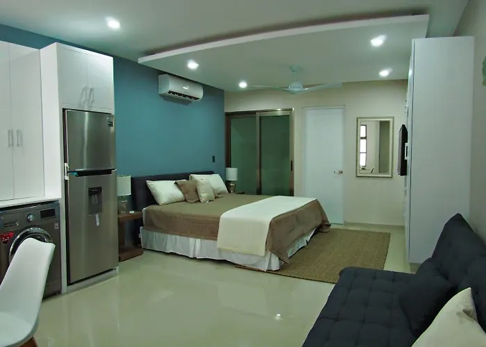 Palmarena & Residences - Long Comfort With Parking, Sauna, Gym & Pool - Steps From 5th Avenue Hotel Playa del Carmen