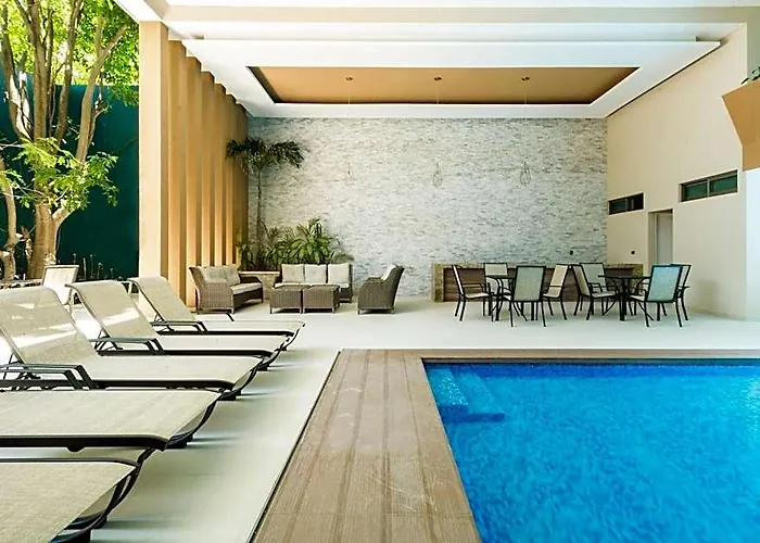 Palmarena & Residences - Long Comfort With Parking, Sauna, Gym & Pool - Steps From 5th Avenue Hotel Playa del Carmen
