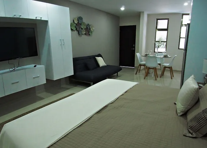 Hotel Palmarena & Residences - Long Comfort With Parking, Sauna, Gym & Pool - Steps From 5th Avenue Playa del Carmen